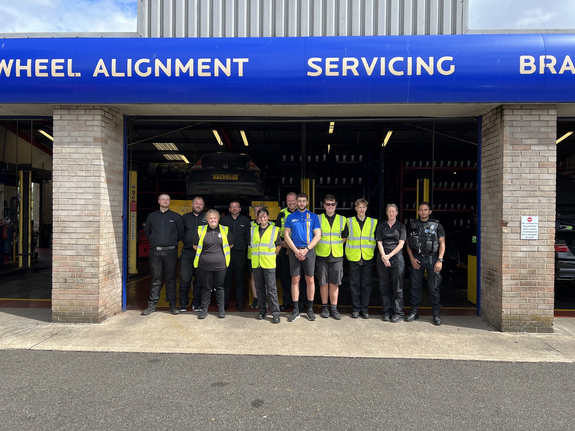 Catalytic converter marking team