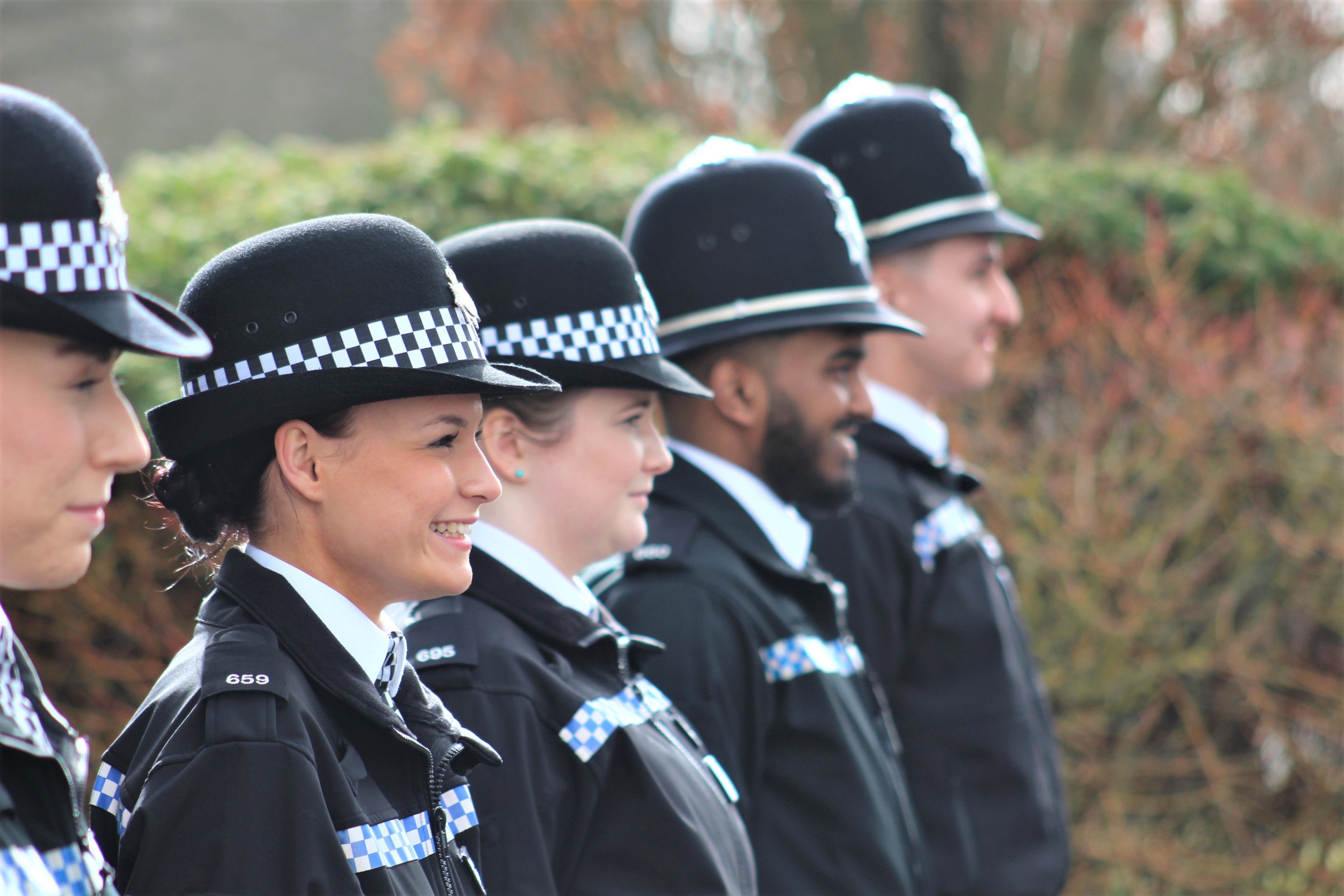 Police officer recruits passing out