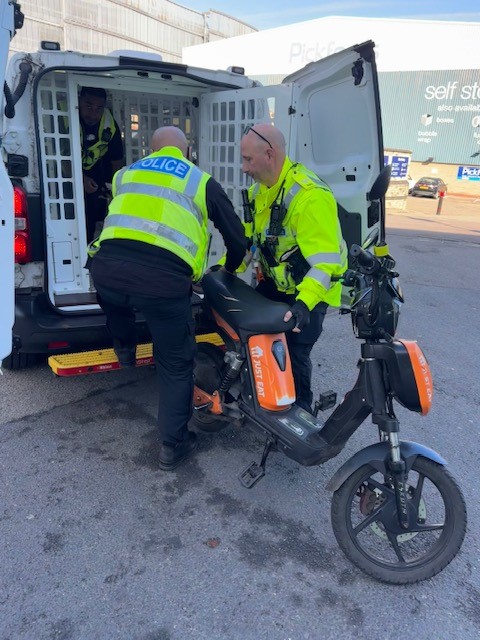 e-scooter operation in Cambridge