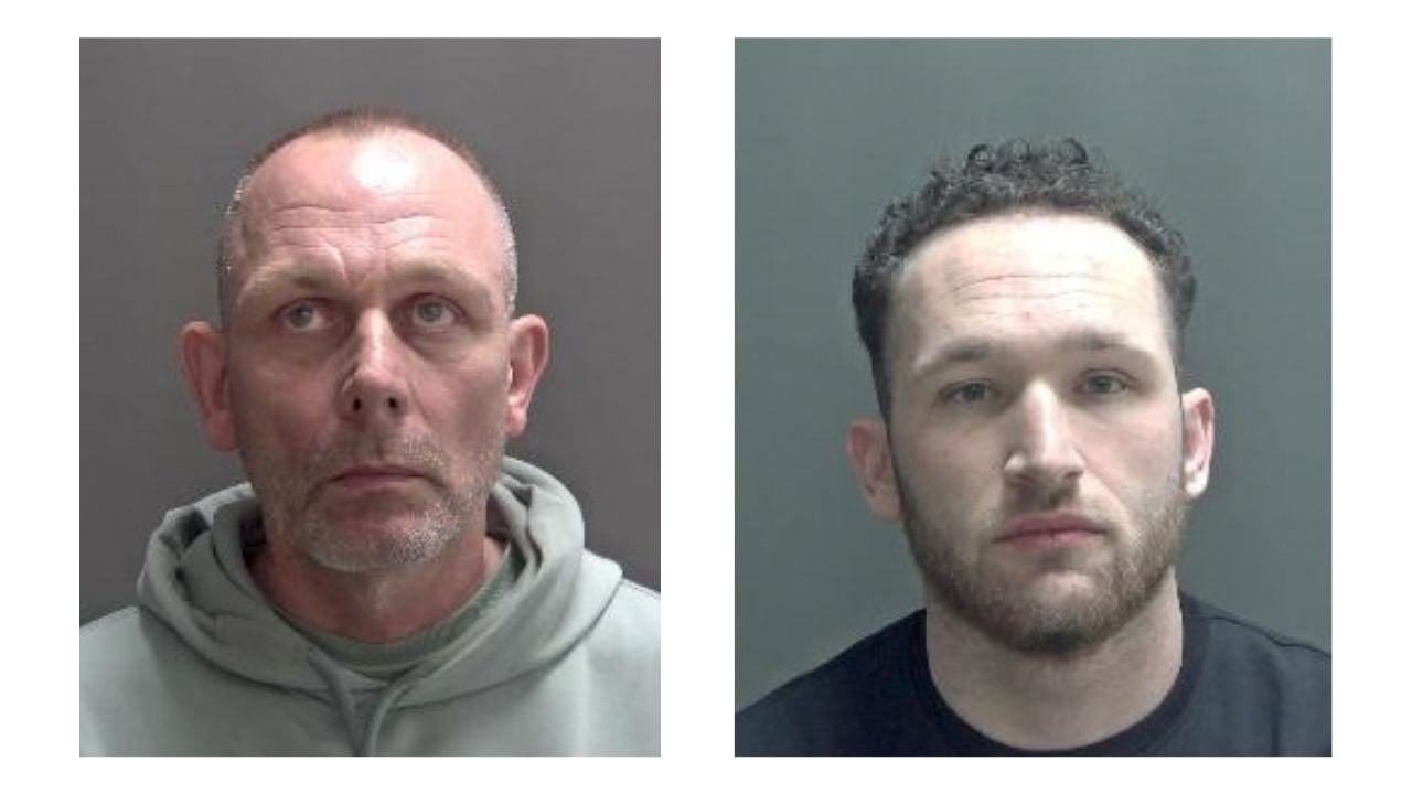 Two custody photos - one of David Warden and one of Bricy Upton