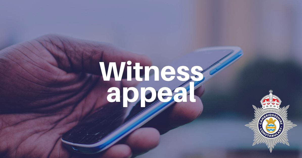 a person holding a phone with witness appeal written in front of the image