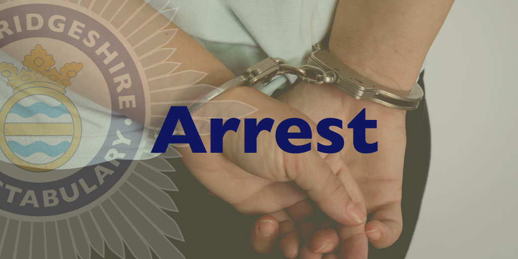 hands in handcuffs with the word "arrest"