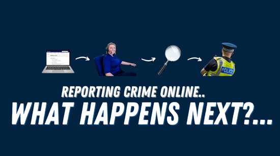 Find out what happens after you report crime online.