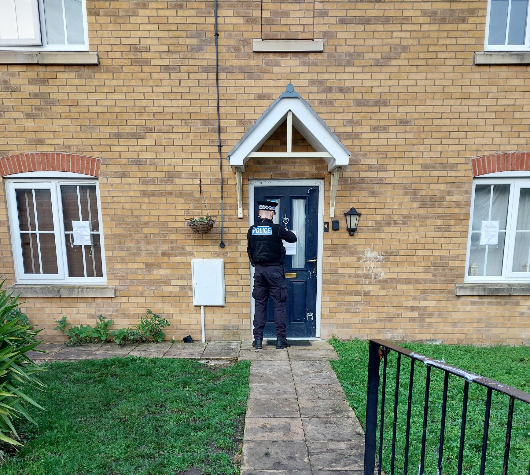 PC issuing closure order on house 